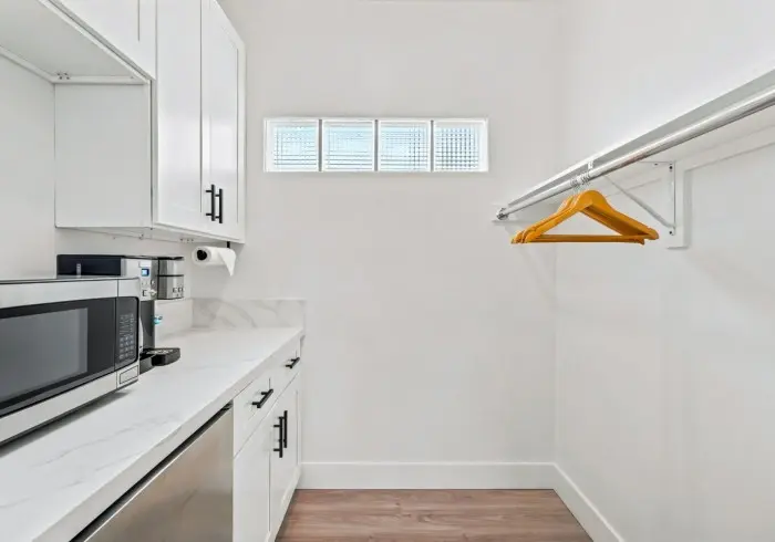 Walk-in closet with counters in Penthouse plus Studio.